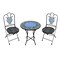 Infinity 3 pc Black Steel Casual Bistro Set HK19024 - alternate 1